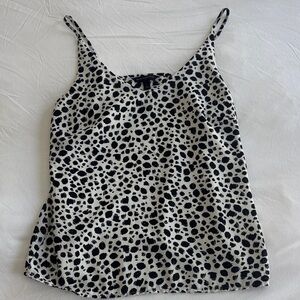 Banana Republic Black and White Spotted Camisole